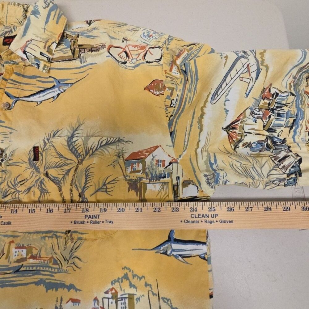 VTG Sportif Men’s Fishing Shirt Large Tropical Fish Print Button Up USA - READ - Picture 14 of 16